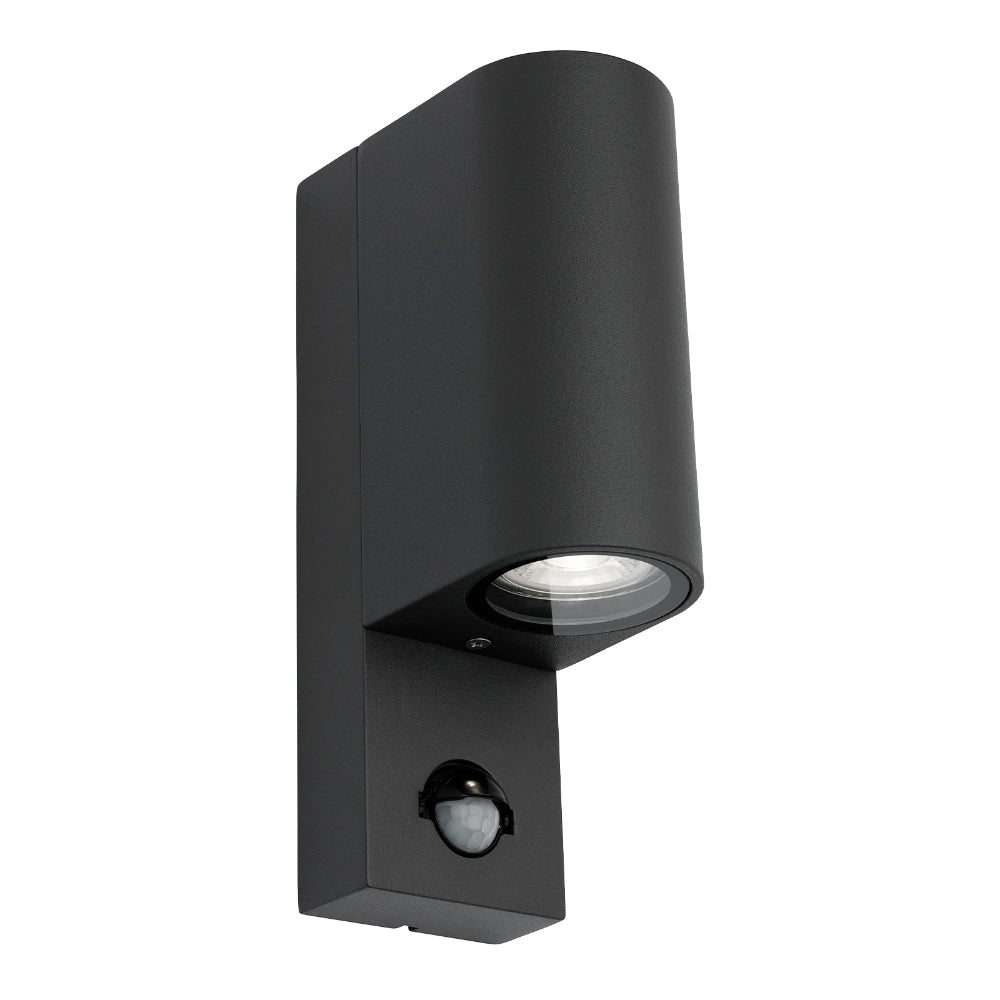 Marvin II Up Down LED Wall Light with Sensor Black